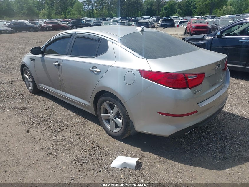 2015 Kia Optima VIN 5XXGM4A70FG384777 IAAI salvage auction — FRONT END, Salvage Title, sold $500 on 2026-07-07 (photo 3)