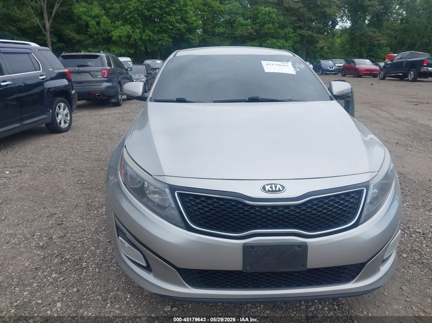 2015 Kia Optima VIN 5XXGM4A70FG384777 IAAI salvage auction — FRONT END, Salvage Title, sold $500 on 2026-07-07 (photo 6)