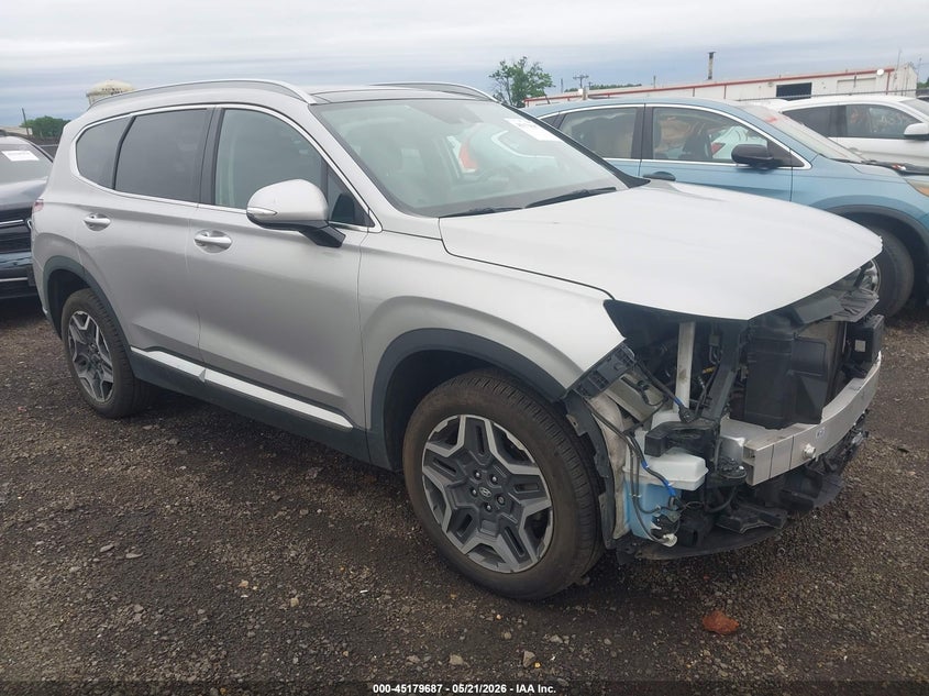 2021 Hyundai Santa fe VIN KM8S3DA1XMU010883 IAAI salvage auction — FRONT END, Salvage (New Jersey), sold $7,400 on 2026-07-29 (photo 1)