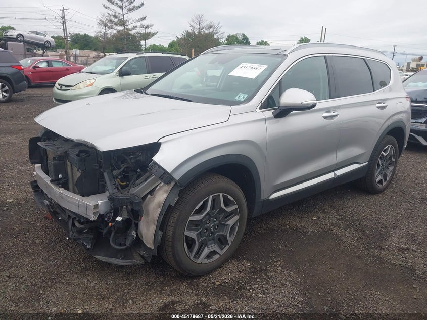 2021 Hyundai Santa fe VIN KM8S3DA1XMU010883 IAAI salvage auction — FRONT END, Salvage (New Jersey), sold $7,400 on 2026-07-29 (photo 2)