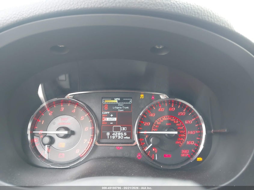 2017 Subaru Wrx sti VIN JF1VA2M6XH9814103 IAAI salvage auction — LEFT SIDE, Salvage (Alabama), sold $4,900 on 2026-07-08 (photo 7)