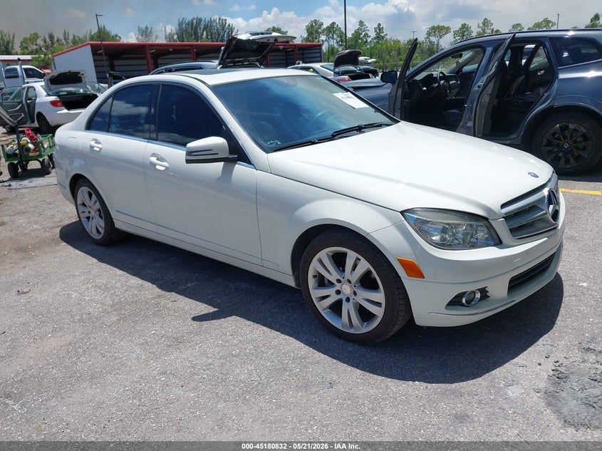 2011 Mercedes-benz C class VIN WDDGF5EB7BA473577 IAAI salvage auction — LEFT REAR, Rebuildable (Florida), sold $325 on 2026-07-20 (photo 1)