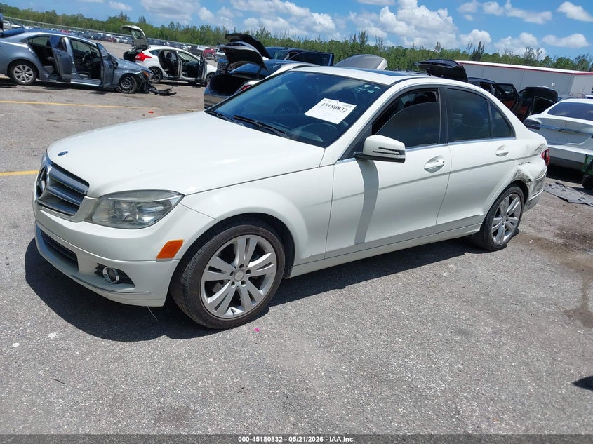 2011 Mercedes-benz C class VIN WDDGF5EB7BA473577 IAAI salvage auction — LEFT REAR, Rebuildable (Florida), sold $325 on 2026-07-20 (photo 2)