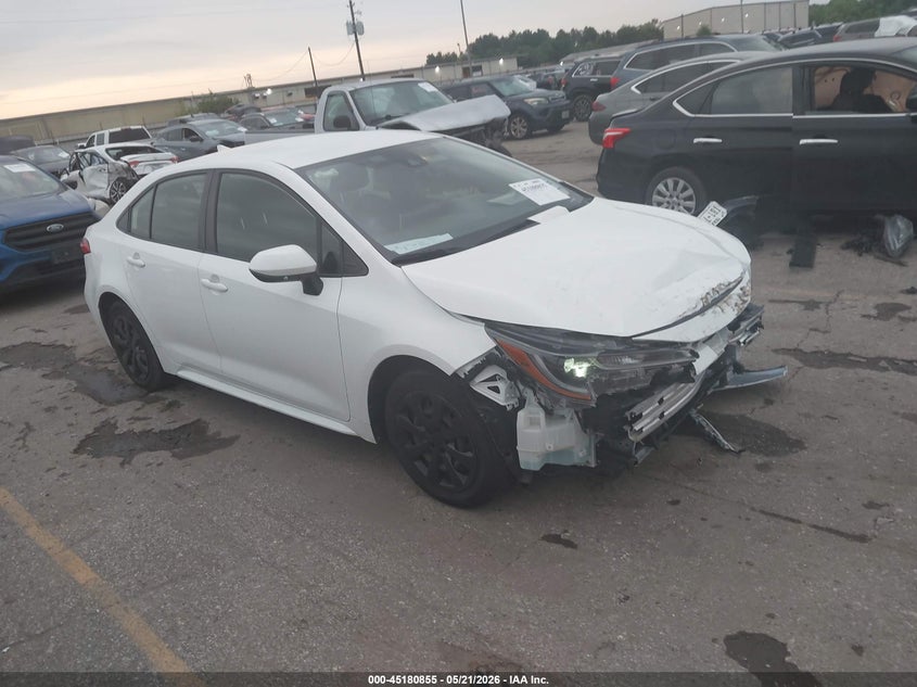 2021 Toyota Corolla VIN JTDEPMAE8MJ165474 IAAI salvage auction — FRONT END, Original (Texas), sold $5,300 on 2026-08-02 (photo 1)