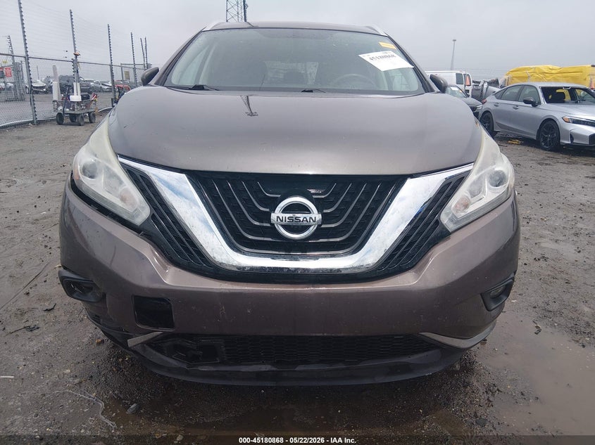2017 Nissan Murano VIN 5N1AZ2MG9HN197600 IAAI salvage auction — FRONT END, Salvage (Arkansas), sold $1,800 on 2026-07-18 (photo 6)