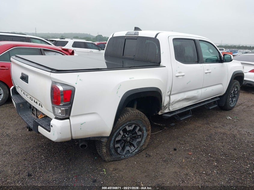 2021 Toyota Tacoma VIN 3TMCZ5ANXMM444337 IAAI salvage auction — SIDE, Salvage (Oklahoma), sold $17,000 on 2026-07-31 (photo 4)