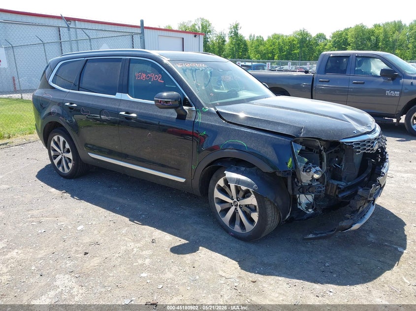 2020 Kia Telluride VIN 5XYP6DHCXLG086015 IAAI salvage auction — FRONT END, Mv-907A (New York), sold $3,900 on 2026-07-28 (photo 1)