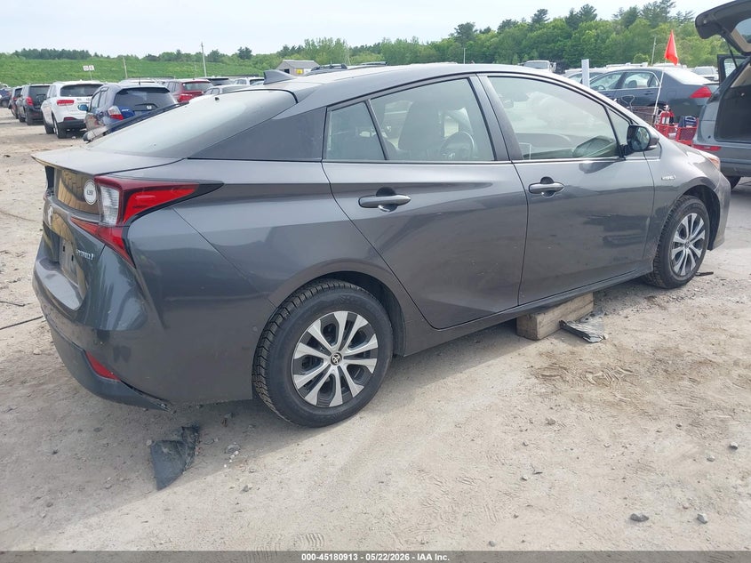 2019 Toyota Prius VIN JTDL9RFU9K3009346 IAAI salvage auction — RIGHT SIDE, Salvage (New Hampshire), sold $4,150 on 2026-07-12 (photo 4)