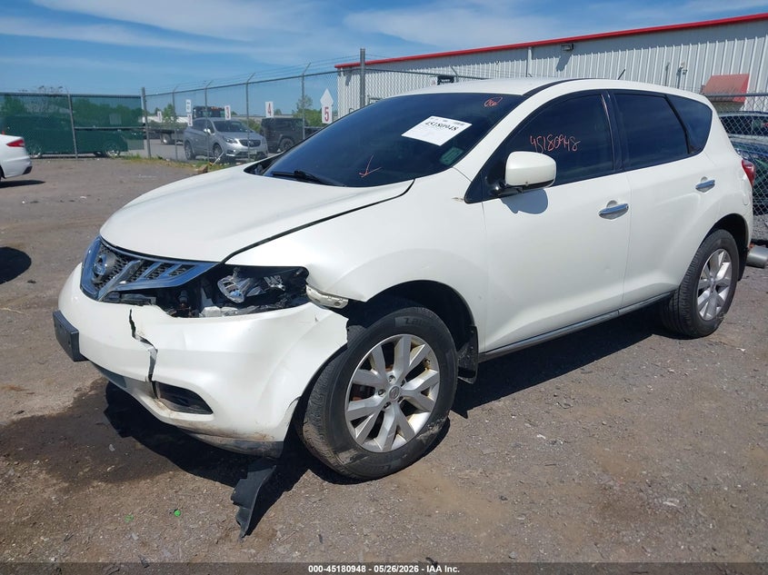 2012 Nissan Murano VIN JN8AZ1MW3CW233732 IAAI salvage auction — LEFT FRONT, Mv-907A (New York), sold $425 on 2026-07-28 (photo 2)
