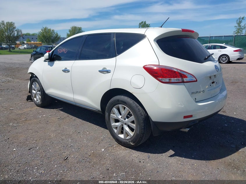 2012 Nissan Murano VIN JN8AZ1MW3CW233732 IAAI salvage auction — LEFT FRONT, Mv-907A (New York), sold $425 on 2026-07-28 (photo 3)