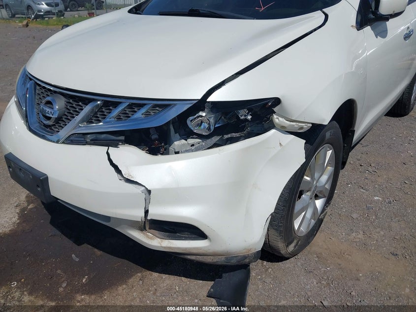 2012 Nissan Murano VIN JN8AZ1MW3CW233732 IAAI salvage auction — LEFT FRONT, Mv-907A (New York), sold $425 on 2026-07-28 (photo 6)