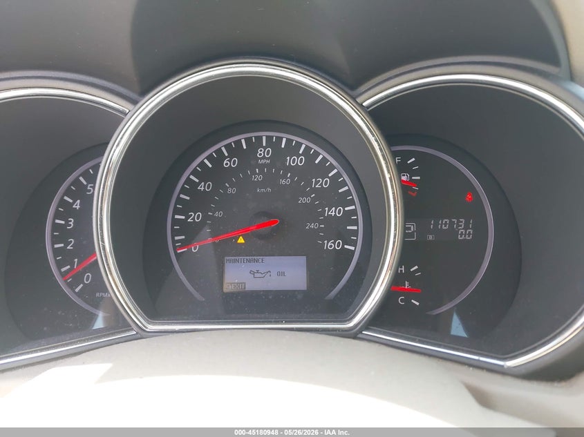 2012 Nissan Murano VIN JN8AZ1MW3CW233732 IAAI salvage auction — LEFT FRONT, Mv-907A (New York), sold $425 on 2026-07-28 (photo 7)