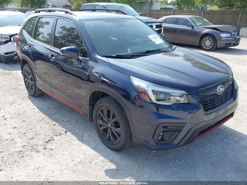 2021 Subaru Forester VIN JF2SKARC2MH550265 IAAI salvage auction — REAR END, Salvage (Illinois), sold $6,500 on 2026-07-09 (photo 1)
