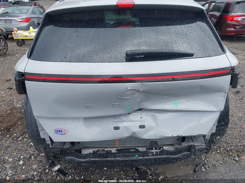 2024 Hyundai Kona VIN KM8HB3AB8RU041959 IAAI salvage auction — REAR END, Salvage (Georgia), sold $8,900 on 2026-07-16 (photo 6)