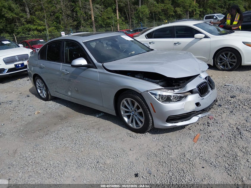 2018 BMW 3er VIN WBA8E5G54JNU47502 IAAI salvage auction — FRONT END, Salvage (South Carolina), sold $2,500 on 2026-07-14 (photo 1)