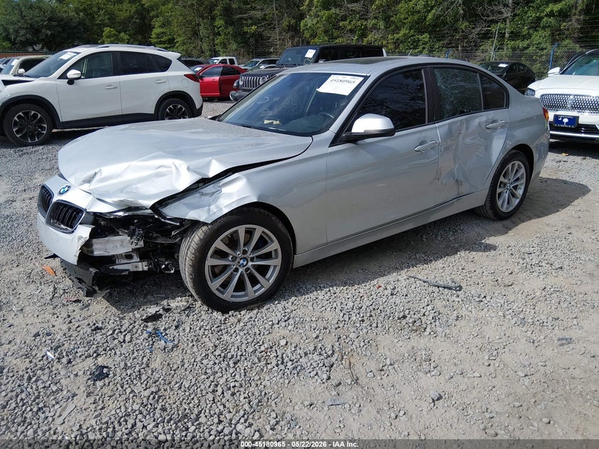 2018 BMW 3er VIN WBA8E5G54JNU47502 IAAI salvage auction — FRONT END, Salvage (South Carolina), sold $2,500 on 2026-07-14 (photo 2)