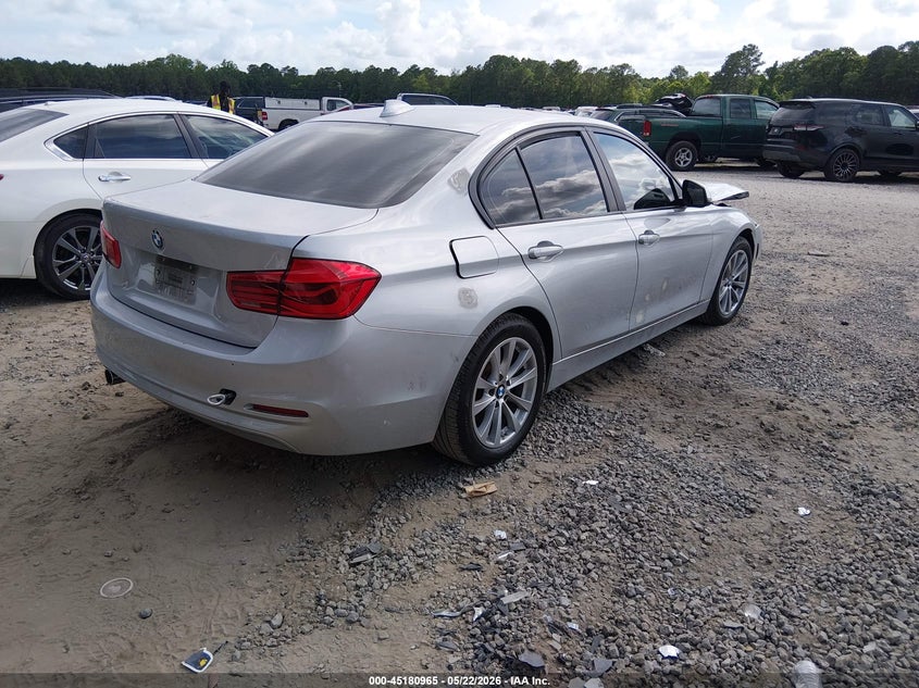 2018 BMW 3er VIN WBA8E5G54JNU47502 IAAI salvage auction — FRONT END, Salvage (South Carolina), sold $2,500 on 2026-07-14 (photo 4)