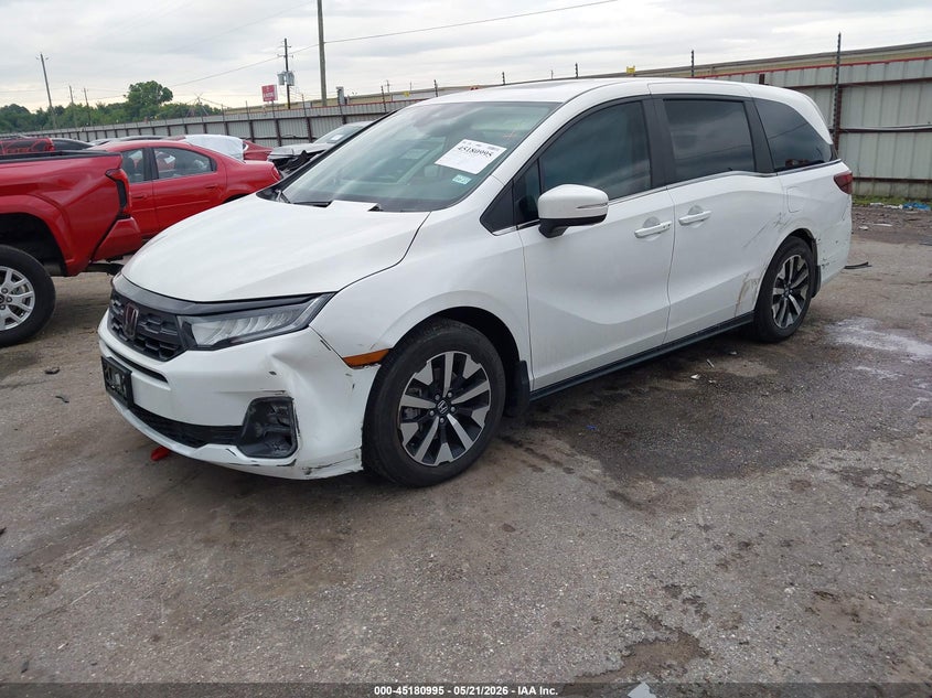 2026 Honda Odyssey VIN 5FNRL6H60TB005666 IAAI salvage auction — LEFT SIDE, Original (Texas), sold $17,750 on 2026-07-29 (photo 2)
