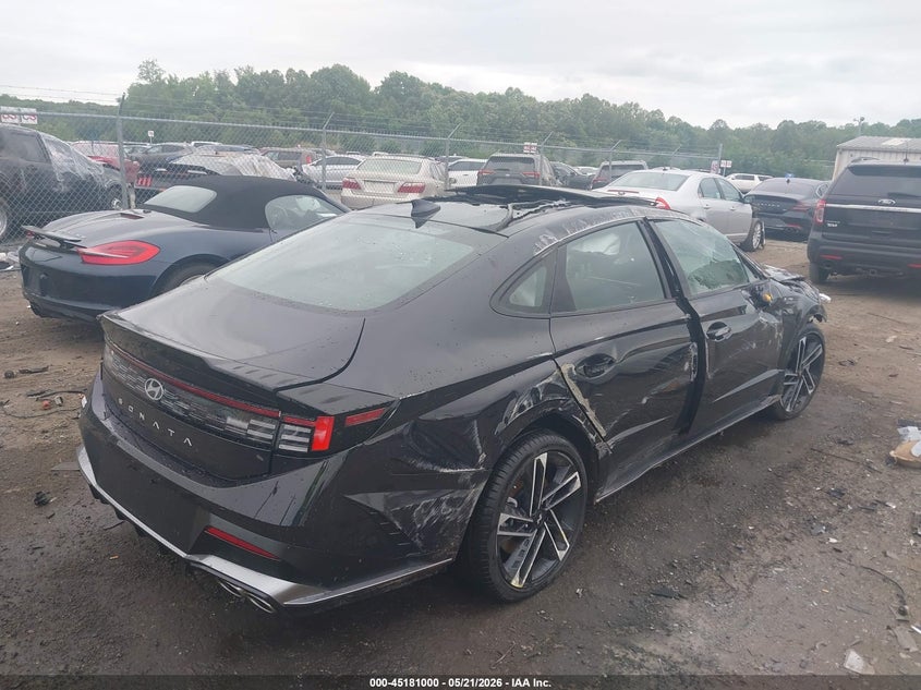 2026 Hyundai Sonata VIN KMHL54JC2TA536117 IAAI salvage auction — ROLLOVER, Salvage (Virginia), sold $3,500 on 2026-07-20 (photo 4)