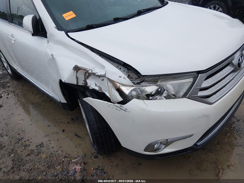 2012 Toyota Highlander VIN 5TDBK3EH0CS095275 IAAI salvage auction — RIGHT FRONT, Salvage (West Virginia), sold $2,250 on 2026-07-08 (photo 6)