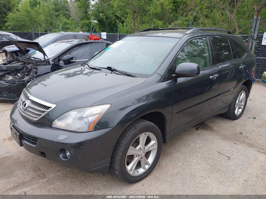 2008 Lexus Rx 400h VIN JTJHW31U582867332 IAAI salvage auction — REAR END, Salvage (Kansas), sold $1,575 on 2026-07-08 (photo 2)