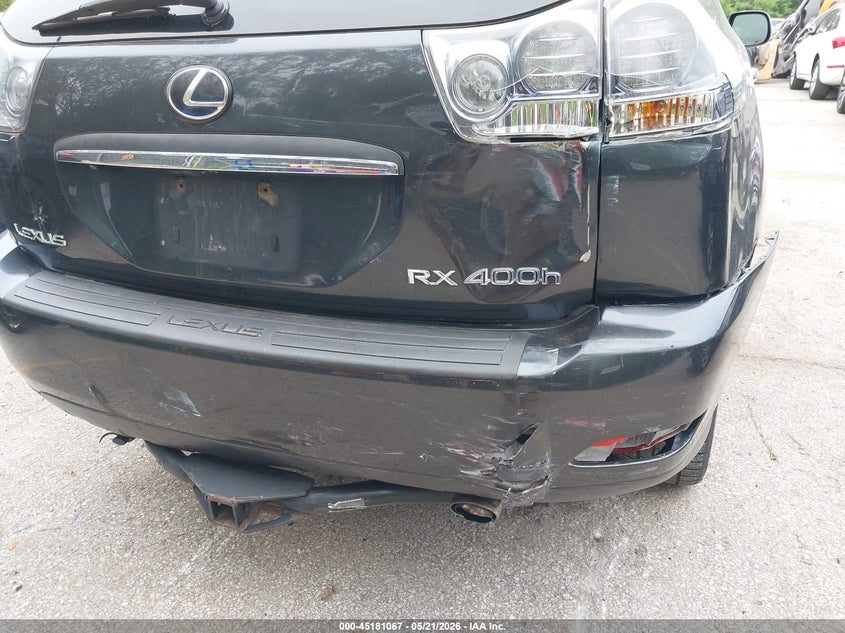 2008 Lexus Rx 400h VIN JTJHW31U582867332 IAAI salvage auction — REAR END, Salvage (Kansas), sold $1,575 on 2026-07-08 (photo 6)