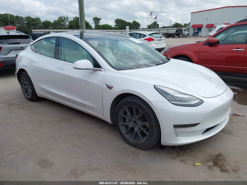 2019 Tesla Model 3 VIN 5YJ3E1EA1KF312516 IAAI salvage auction — REAR END, Original (Texas), sold $25 on 2026-07-23 (photo 1)