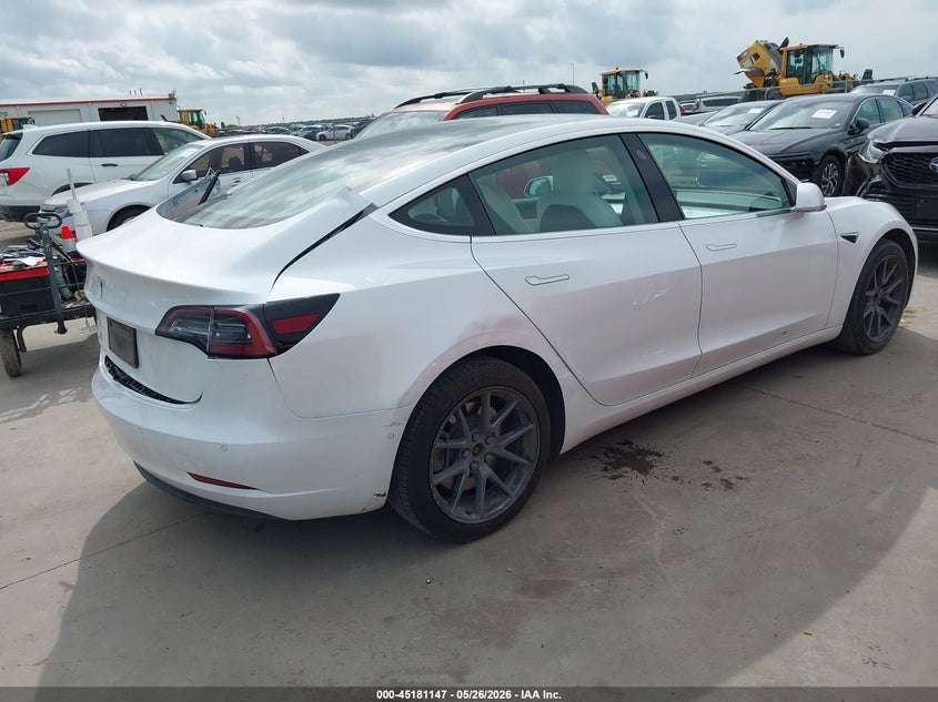 2019 Tesla Model 3 VIN 5YJ3E1EA1KF312516 IAAI salvage auction — REAR END, Original (Texas), sold $25 on 2026-07-23 (photo 4)