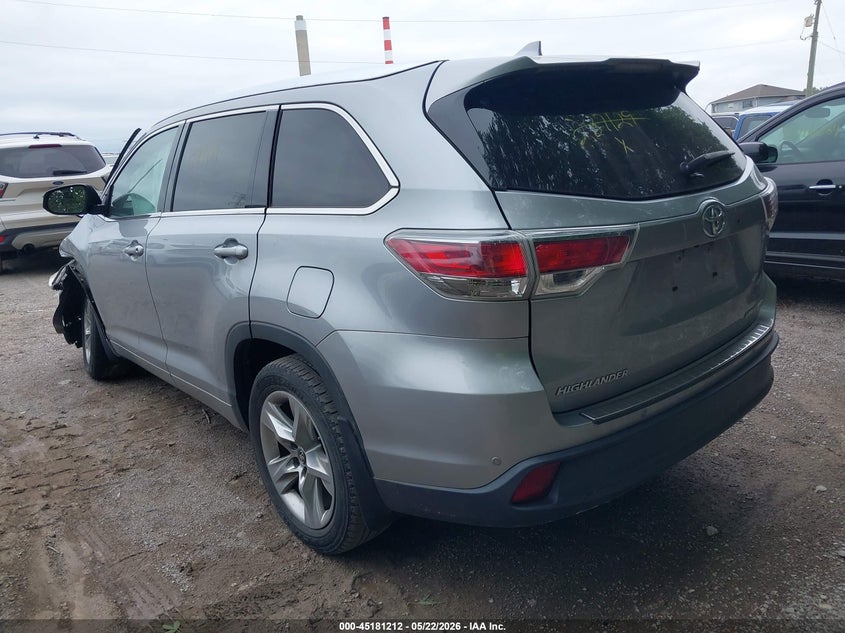 2016 Toyota Highlander VIN 5TDDKRFH7GS287129 IAAI salvage auction — FRONT END, Salvage (Indiana), sold $6,625 on 2026-07-08 (photo 3)