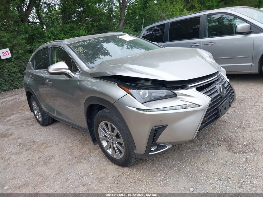 2021 Lexus Nx VIN JTJDARDZ2M2258619 IAAI salvage auction — FRONT END, Salvage (Indiana), sold $12,600 on 2026-07-08 (photo 1)