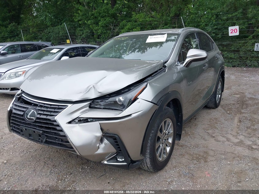 2021 Lexus Nx VIN JTJDARDZ2M2258619 IAAI salvage auction — FRONT END, Salvage (Indiana), sold $12,600 on 2026-07-08 (photo 2)