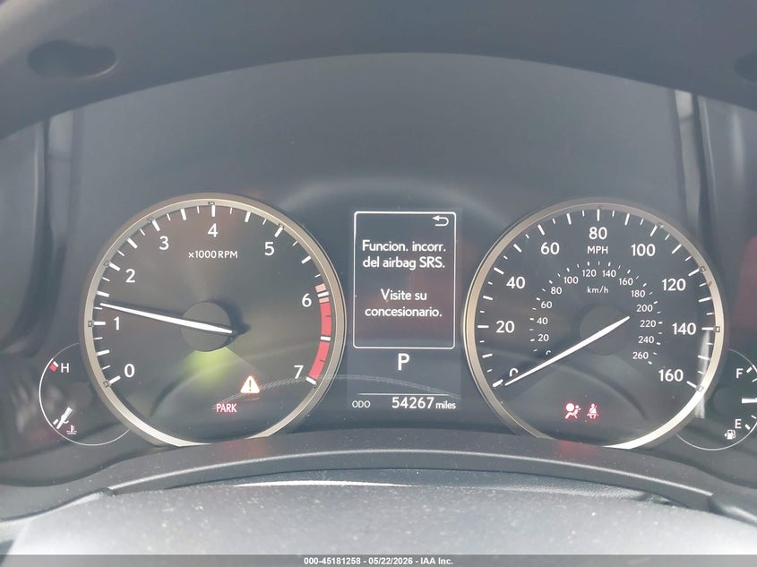 2021 Lexus Nx VIN JTJDARDZ2M2258619 IAAI salvage auction — FRONT END, Salvage (Indiana), sold $12,600 on 2026-07-08 (photo 7)