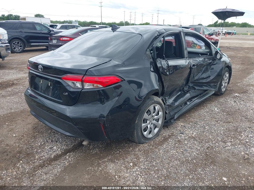 2021 Toyota Corolla VIN JTDEPMAE6MJ172231 IAAI salvage auction — SIDE, Salvage (Texas), sold $3,300 on 2026-07-20 (photo 4)