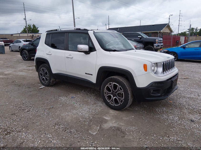 2015 Jeep Renegade VIN ZACCJBDT0FPB60489 IAAI salvage auction — HAIL, Clear (Missouri), sold $3,500 on 2026-08-05 (photo 1)