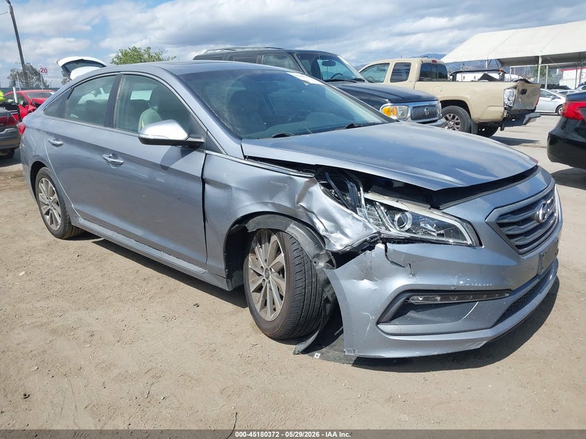 2017 Hyundai Sonata VIN 5NPE34AF0HH444467 IAAI salvage auction — RIGHT FRONT, Salvage Title, sold $2,800 on 2026-07-22 (photo 1)