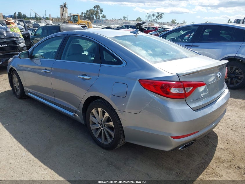 2017 Hyundai Sonata VIN 5NPE34AF0HH444467 IAAI salvage auction — RIGHT FRONT, Salvage Title, sold $2,800 on 2026-07-22 (photo 3)