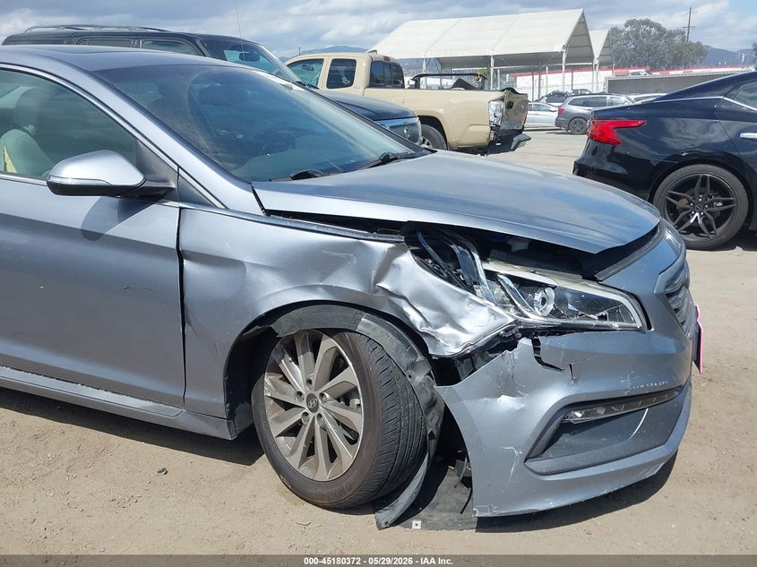 2017 Hyundai Sonata VIN 5NPE34AF0HH444467 IAAI salvage auction — RIGHT FRONT, Salvage Title, sold $2,800 on 2026-07-22 (photo 6)