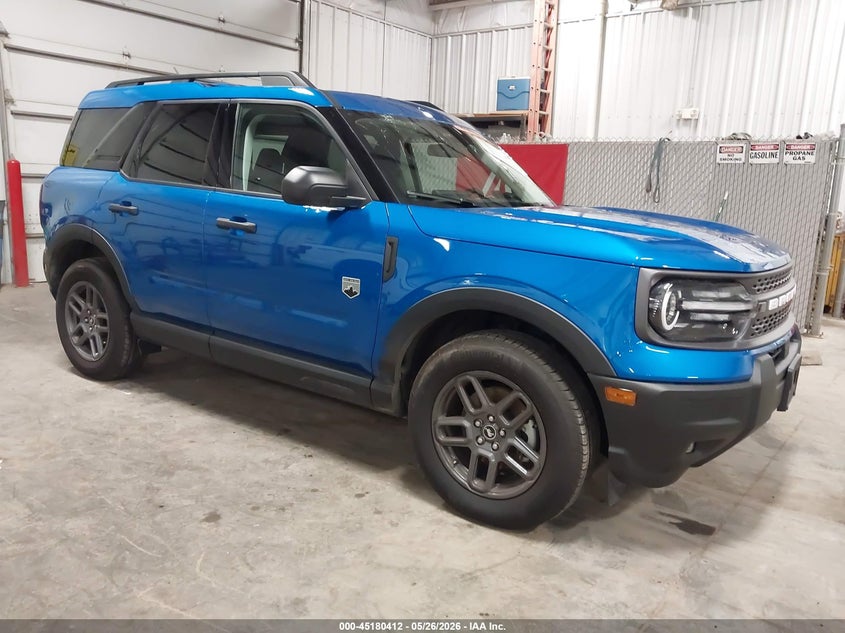2025 Ford Bronco sport VIN 3FMCR9BN0SRE76943 IAAI salvage auction — HAIL, Salvage (Iowa), sold $12,300 on 2026-07-28 (photo 1)
