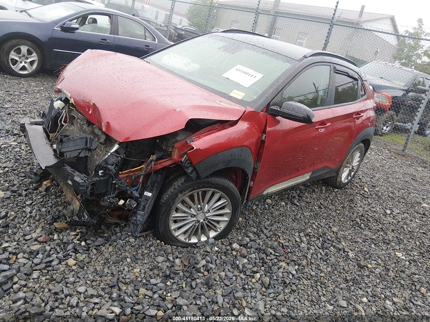 2019 Hyundai Kona VIN KM8K2CAA2KU348093 IAAI salvage auction — FRONT END, Salvage (West Virginia), sold $950 on 2026-07-29 (photo 2)