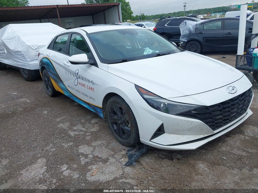 2023 Hyundai Elantra VIN 5NPLM4AG4PH102127 IAAI salvage auction — LEFT SIDE, Clear (Oklahoma), sold $3,150 on 2026-07-15 (photo 1)