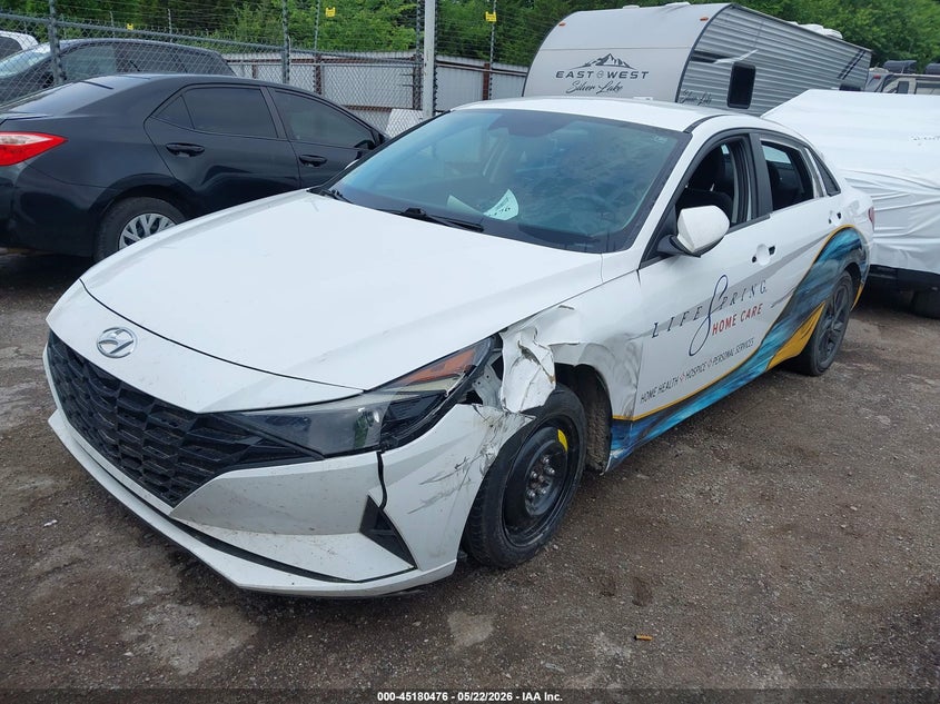 2023 Hyundai Elantra VIN 5NPLM4AG4PH102127 IAAI salvage auction — LEFT SIDE, Clear (Oklahoma), sold $3,150 on 2026-07-15 (photo 2)