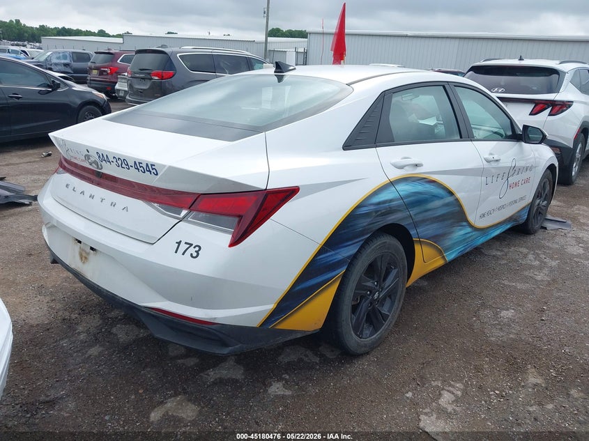 2023 Hyundai Elantra VIN 5NPLM4AG4PH102127 IAAI salvage auction — LEFT SIDE, Clear (Oklahoma), sold $3,150 on 2026-07-15 (photo 4)