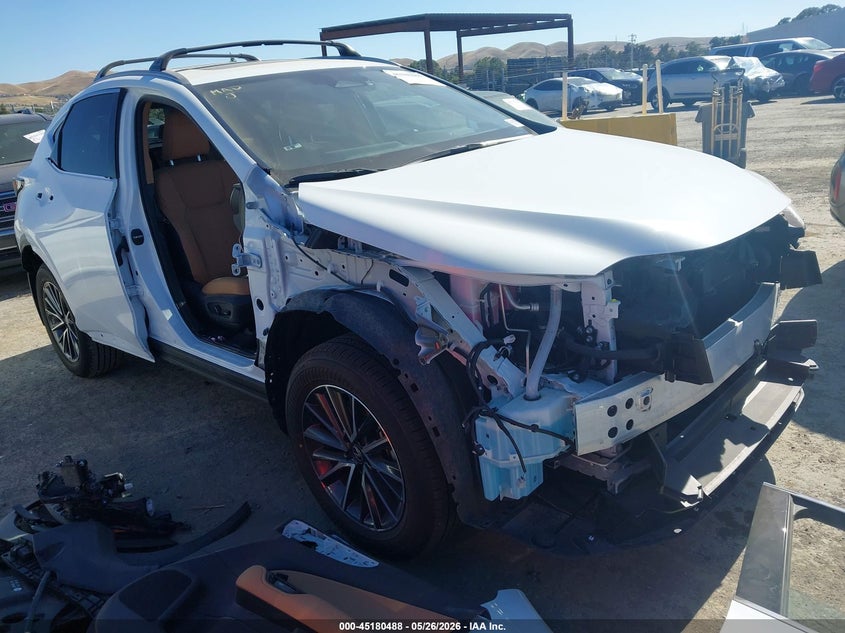 2026 Lexus Nx VIN JTJGKCEZ4T5042001 IAAI salvage auction — FRONT END, Salvage (California), sold $24,650 on 2026-07-16 (photo 1)