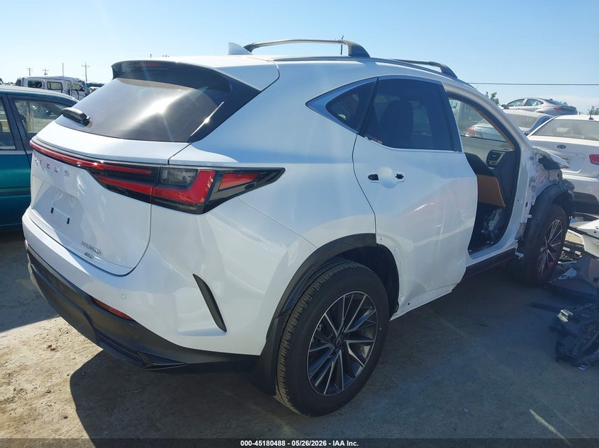 2026 Lexus Nx VIN JTJGKCEZ4T5042001 IAAI salvage auction — FRONT END, Salvage (California), sold $24,650 on 2026-07-16 (photo 4)
