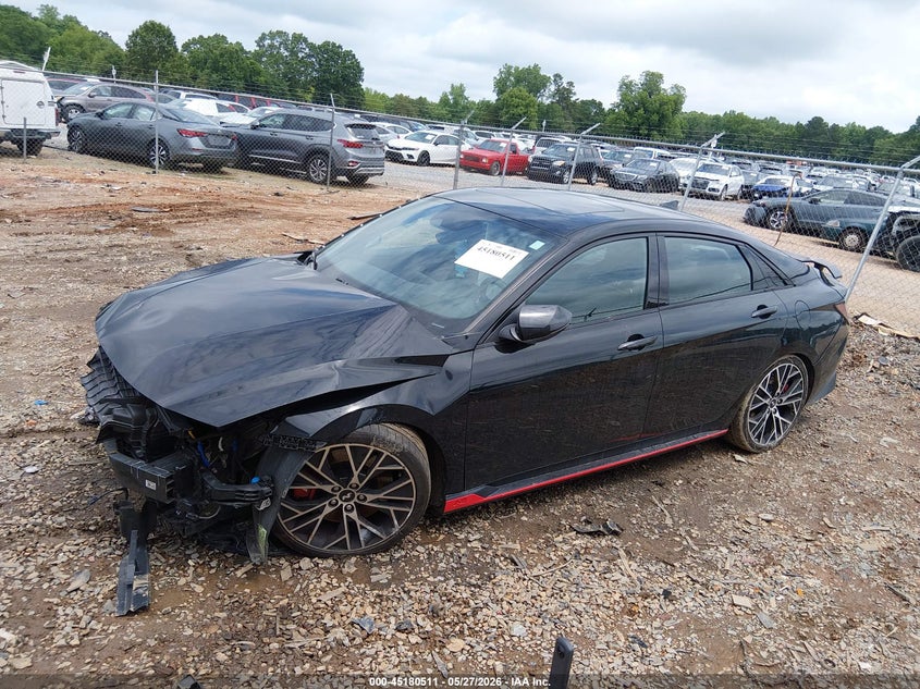 2022 Hyundai Elantra n VIN KMHLW4AK7NU005825 IAAI salvage auction — FRONT END, Salvage (North Carolina), sold $3,150 on 2026-07-27 (photo 2)
