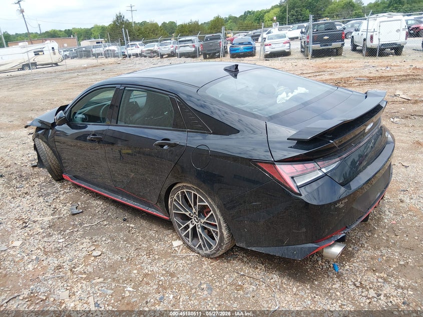 2022 Hyundai Elantra n VIN KMHLW4AK7NU005825 IAAI salvage auction — FRONT END, Salvage (North Carolina), sold $3,150 on 2026-07-27 (photo 3)