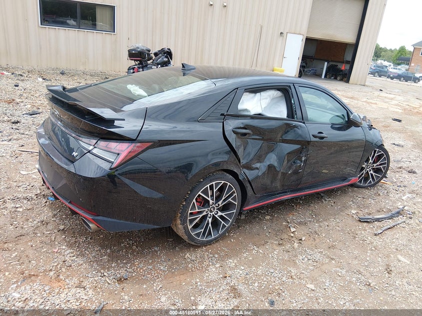 2022 Hyundai Elantra n VIN KMHLW4AK7NU005825 IAAI salvage auction — FRONT END, Salvage (North Carolina), sold $3,150 on 2026-07-27 (photo 4)