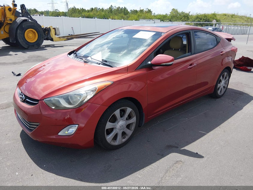 2011 Hyundai Elantra VIN KMHDH4AE3BU128123 IAAI salvage auction — REAR END, Salvage (Idaho), sold $1,050 on 2026-07-20 (photo 2)