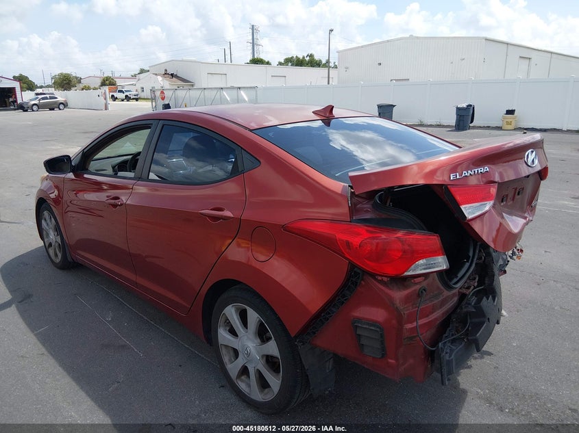 2011 Hyundai Elantra VIN KMHDH4AE3BU128123 IAAI salvage auction — REAR END, Salvage (Idaho), sold $1,050 on 2026-07-20 (photo 3)