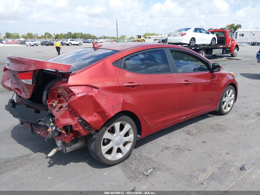 2011 Hyundai Elantra VIN KMHDH4AE3BU128123 IAAI salvage auction — REAR END, Salvage (Idaho), sold $1,050 on 2026-07-20 (photo 4)